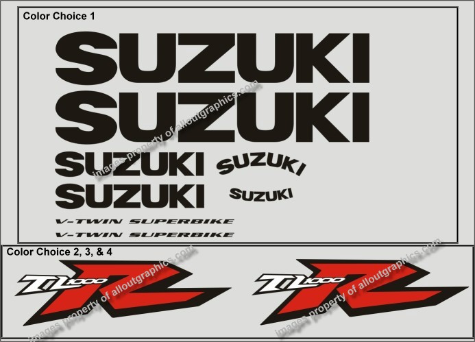 Suzuki TL1000R TL1000S decals